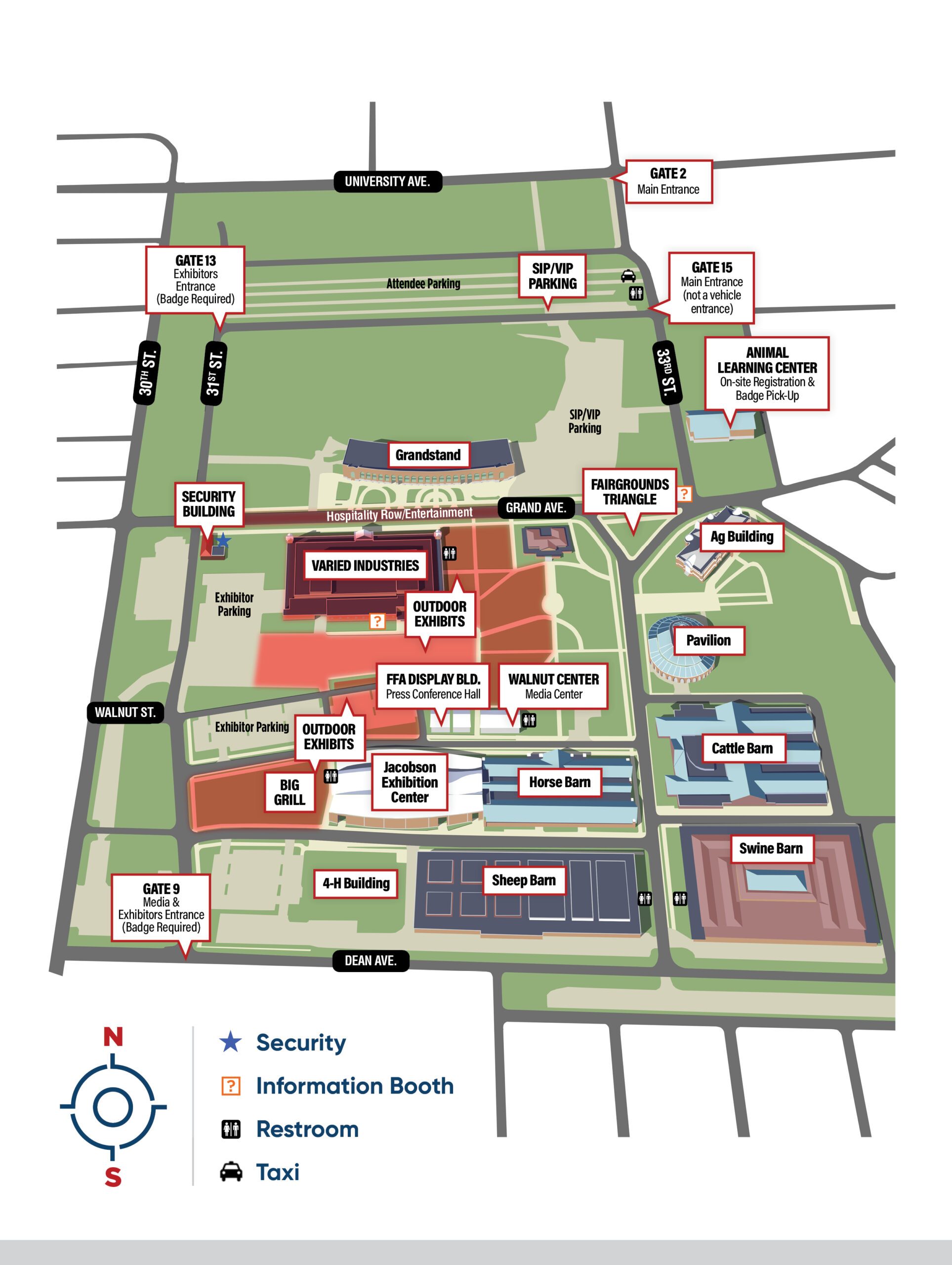 Fairgrounds Map World Pork Expo